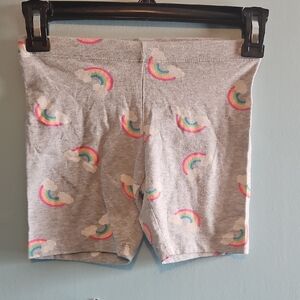 Wonder Nation Gray Kids Shorts with Rainbow Design